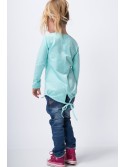 Blouse with patches, mint NDZ8129 - Online store - Boutique